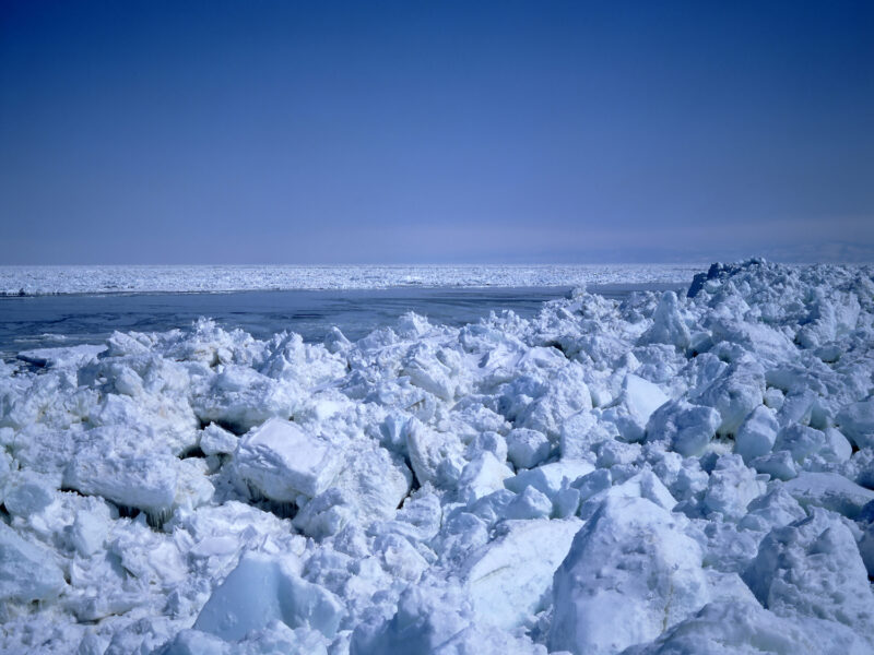 網走　流氷